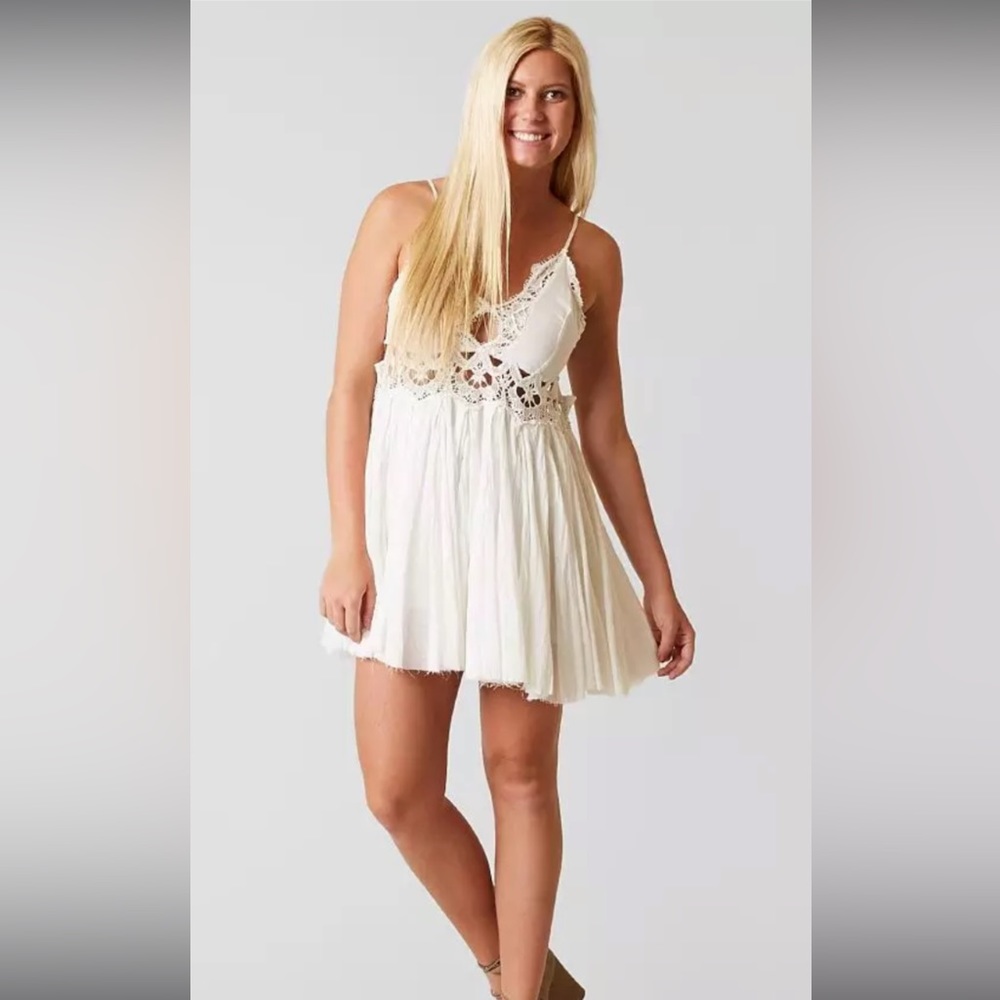 Free People Ilektra Crochet White Dress